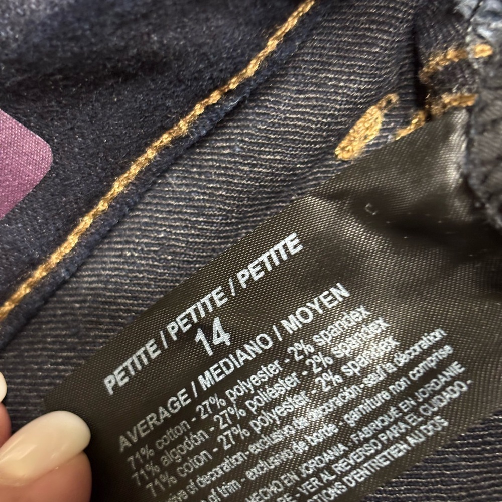 Gloria Vanderbilt AMANDA High Rise Jeans - Dark Blue NWOT - Picture 6 of 7